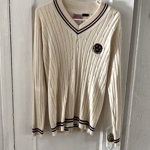 Harvard tennis sweater: all original